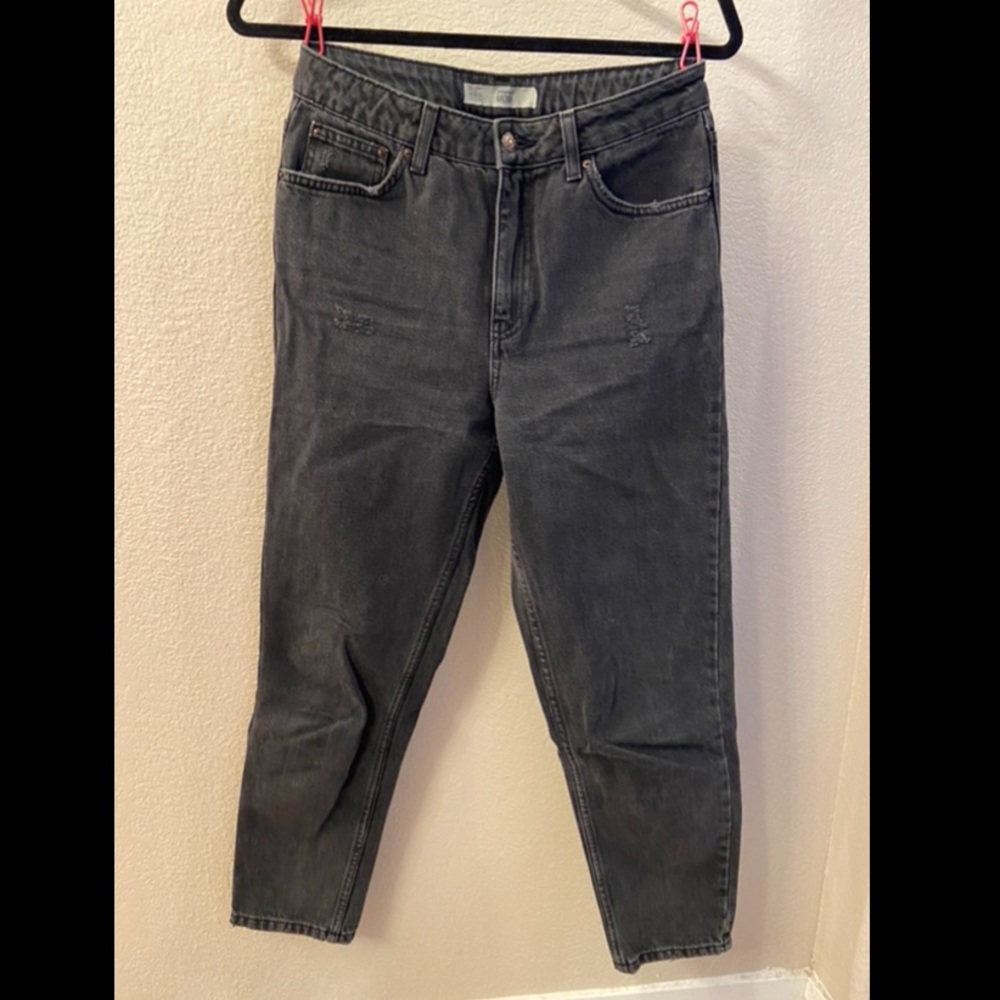 Topshop Mom Jeans Distressed
